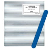 7" Premium Blue Files, 50 Pack (120/240 Grit)
