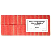Mini Orange Sponge Blocks, 24 Pack (180 Grit)