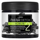 Gena Pedi Spa Detox Black Charcoal Scrub, 14.6 oz