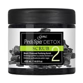 Gena Pedi Spa Detox Black Charcoal Scrub, 14.6 oz