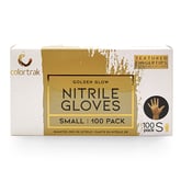 Colortrak Luminous Golden Glow Nitrile Gloves, 100 Pack