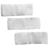 White Velcro Disposable Headbands, 48 Count