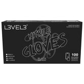 L3VEL3 Nitrile Black Gloves, 100 Pack