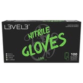 L3VEL3 Nitrile Lime Gloves, 100 Pack