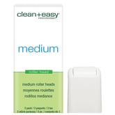 Clean & Easy Roller Heads Medium, 3 Pack