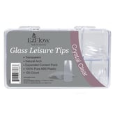 Ez Flow Glass Leisure Crystal Clear Tips, 100 Pack