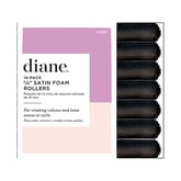 Diane Satin Foam Rollers Black