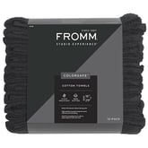 Fromm Studio Experience Colorsafe Black Towels, 12 Pack