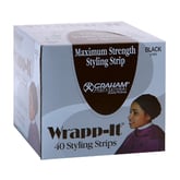 Graham Wrapp-it Styling Strips Black (40 Strips Per Pack)