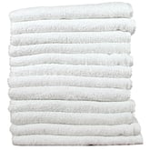 Protex Economy White Towels, 12 Pack