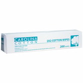 Carolina 2" x 2" Cotton Wipes, 200 Pack