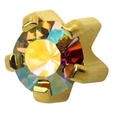 Studex Gold Plated Regular Rainbow Crystal
