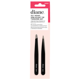 Diane 3.75" Point & Slant & Tip Tweezer Set