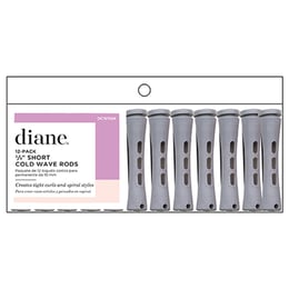 Diane Cold Wave Perm Rods, 12 Pack