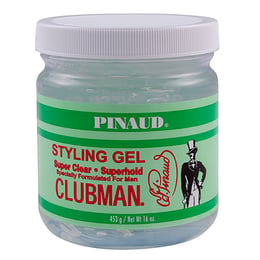 Clubman Pinaud Super Clear Superhold Styling Gel, 16 oz