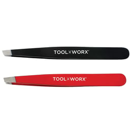 Tool Worx Power Grip Slanted Tweezers