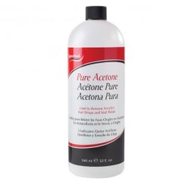 Super Nail Pure Acetone, 32 oz