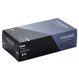 Fromm Color Studio Powder Free Latex Gloves, 100 Pack