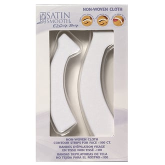 Satin Smooth EZ Grip Non-Woven Contour Facial Strip, 100 Count