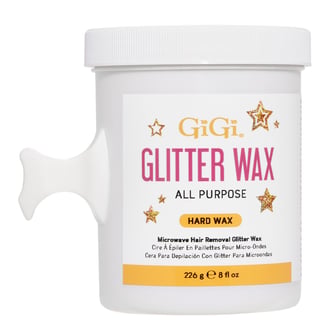 GiGi Microwave Glitter Hard Wax, 8 oz