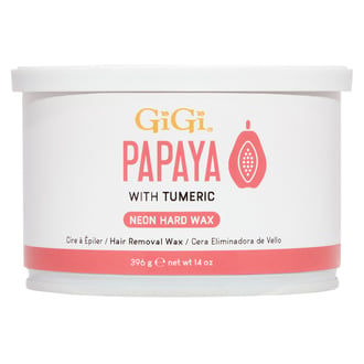 GiGi Papaya Neon Hard Wax, 14 oz