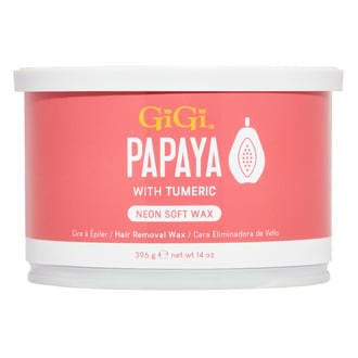GiGi Papaya Neon Soft Wax, 14 oz