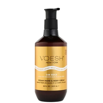 Voesh Vegan Body & Hand Creme Imperial Gold, 28 oz