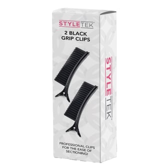 StyleTek Black Grip Clips, 2 Pack