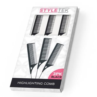 StyleTek Highlighting Combs, 3 Pack