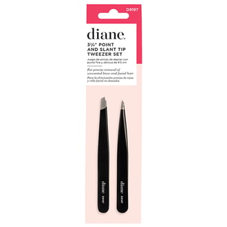 Diane 3.75" Point & Slant & Tip Tweezer Set