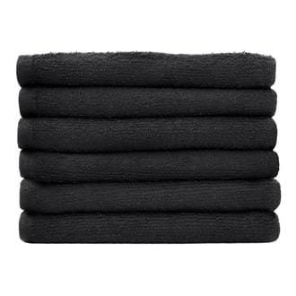 ProTex Onyx Bleach Guard Black Towels, 12 Pack ProTex Onyx Bleach Guard Black Towels, 12 Pack