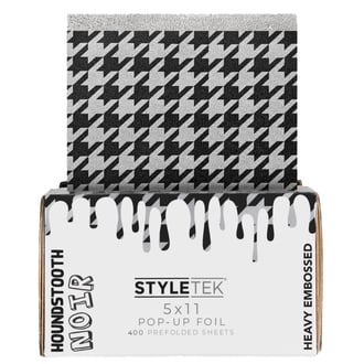 StyleTek Houndstooth Noir Pop-Up Foil, 5" x 11", 400 Sheets
