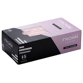 Fromm Color Studio Lilac Powder Free Vinyl Gloves, 100 Pack
