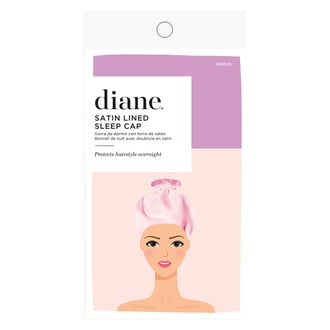Diane Satin Lined Pink Sleep Cap