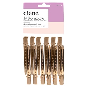 Diane Duckbill Clip Gold, 12 Pack