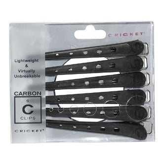 Cricket Black Carbon Clips, 6 Pack