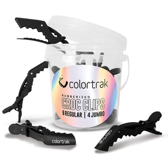Colortrak Black Croc Clip Bucket, 12 Piece Bucket