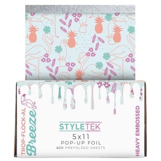 StyleTek Trop-Flock-Al Collection Pop-Up Foil, 5" x 11", 400 Sheets