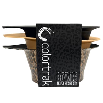 Colortrak Leopard Stackable Color Bowl, 3 Pack