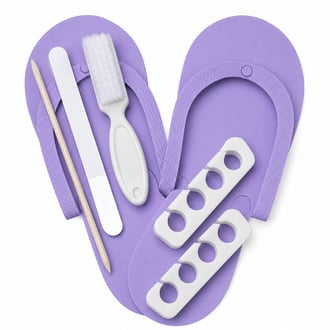 Star Nail Pedicure Pack Purple