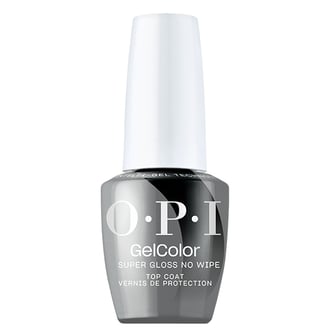 OPI GelColor Super Gloss No Wipe Top Coat, .5 oz (Vegan)