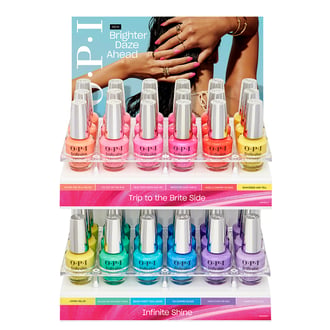 OPI GelColor, 36 Piece Acrylic Display (Trip to the Brite Side Collection)