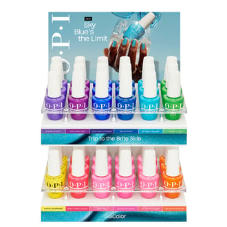 OPI GelColor, 36 Piece Acrylic Display (Trip to the Brite Side Collection)