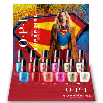 OPI Nail Lacquer, 12 Piece Tray Display (OPI x Supergirl Collection)
