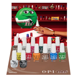 OPI GelColor, 14 Piece Tray Display (OPI x M&M Collection)