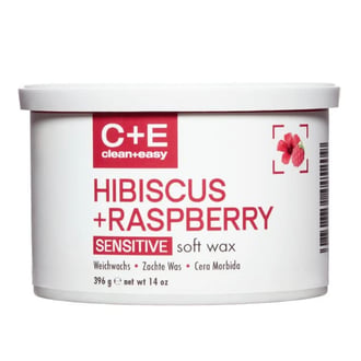 Clean+Easy Hibiscus+Raspberry Sensitive Soft Wax, 14 oz