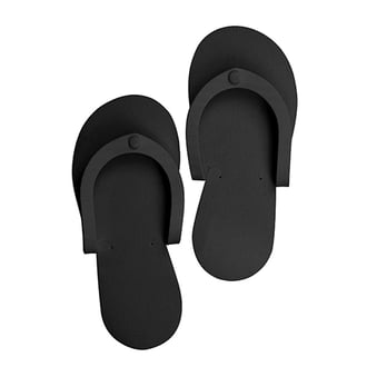 Pedi Slippers, 12 Pack (Black)