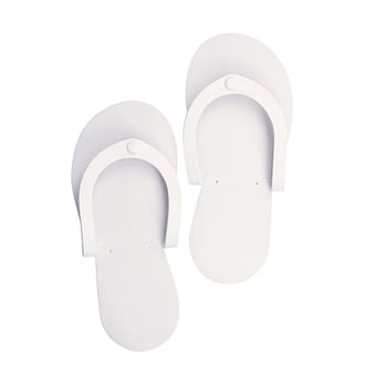 Pedi Slippers, 12 Pack (White)