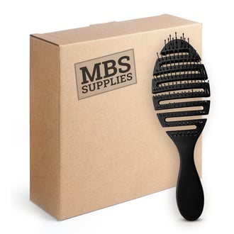 MBS Supplies Flexible Oval Detangling Brush, 12 Pack