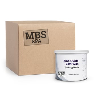 MBS Spa Zinc Oxide Soft Wax, 13.52 oz (Case Of 24)